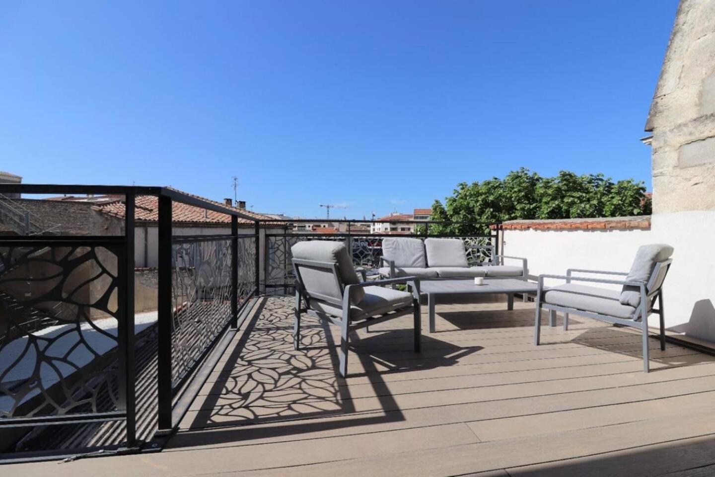 Duplex 120M2 Terrasse Vue Sur Nimes Leilighet Eksteriør bilde